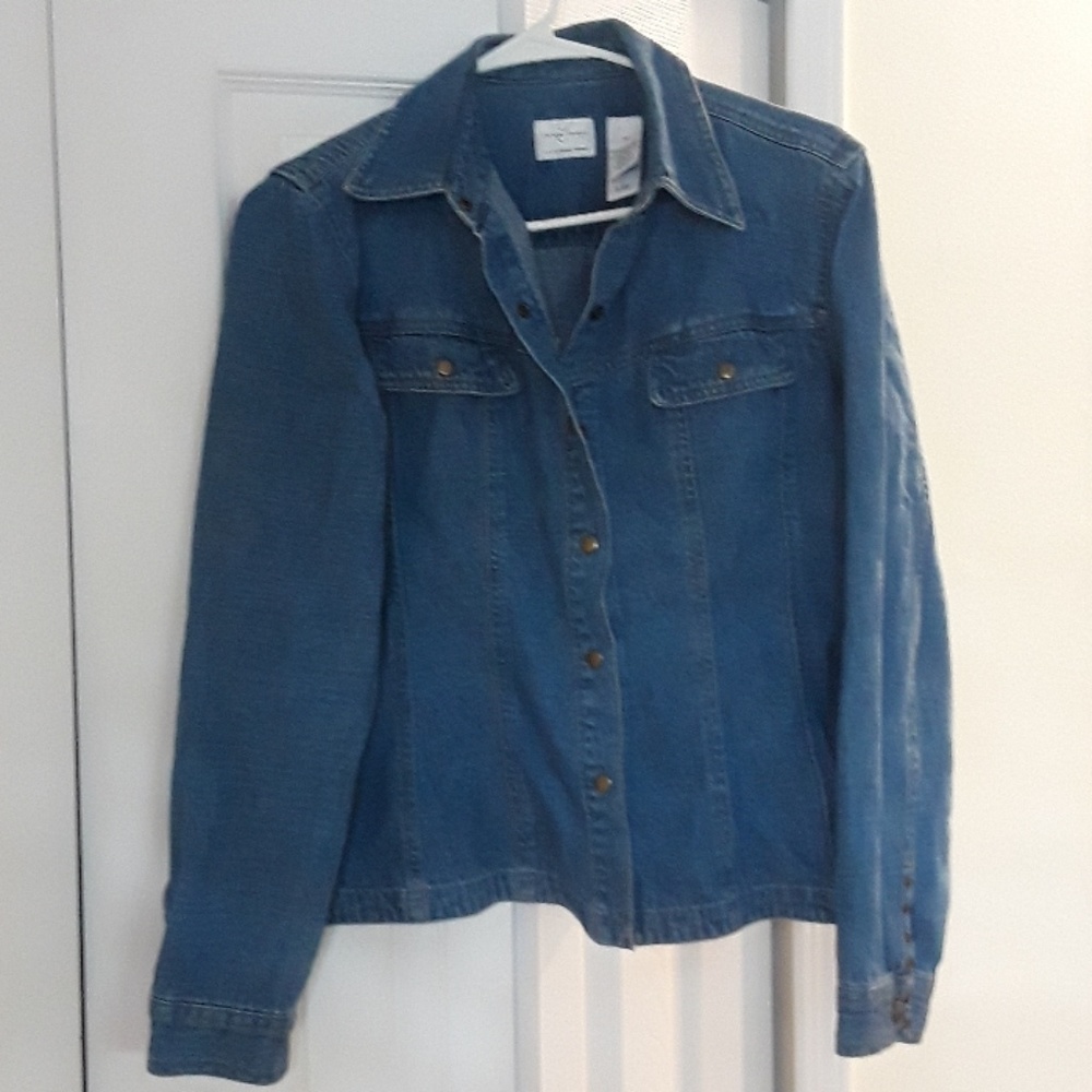 Thin blazer jean jacket